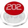 City & State Washington DC 202 Codice Area Residente locale Patriot Americano PopSockets PopGrip per MagSafe