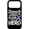 Stomach Cancer Warrior Gifts for Women a Custodia per iPhone 17 Pro Max Consapevolezza del cancro allo stomaco Pervinca Novembre Cancro allo stomaco