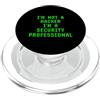 FUNNY CYBER SECURITY PRESENTS Non sono un hacker Sono un computer professionista della sicurezza informatica PopSockets PopGrip per MagSafe