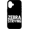 Rare Disease Warrior Gifts for Women and Custodia per iPhone 16 Mese di sensibilizzazione sulle malattie rare Zebra febbraio Malattia rara