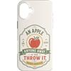Teacher Sass Studio Custodia per iPhone 16 Plus Apple Joke Fruit Humor Funny Daying Retro Citazione