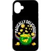 Magically Delicious St Patricks Day Luck Custodia per iPhone 16 Plus St Patricks Day Magically Delicious Fortuna Trifoglio Divertente