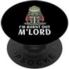 Medieval Renaissance Ren Faire Jousting I'm Burnt Out M'Lord Divertente Cavaliere Medievale Rana Meme PopSockets PopGrip Adesivo
