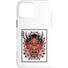 TOKYO WAVES Oni Mask Designs Custodia per iPhone 16 Pro Max Yokai Oni Maschera Diavolo Giapponese Demone Tattoo Oni Mask