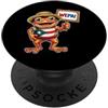 Puerto Rico Flag Puerto Rican Hispanic H Wepa Coqui Frog Cultura portoricana Orgoglio di Porto Rico PopSockets PopGrip Adesivo