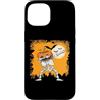 Funny Halloween Shirts Scary Gifts Men W Custodia per iPhone 15 Halloween Dabbing Scheletro Skull Rib Cage Dab Dance Pose