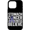 Stomach Cancer Warrior Gifts for Women a Custodia per iPhone 16 Pro Consapevolezza del cancro allo stomaco Pervinca Novembre Cancro allo stomaco