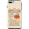 Teacher Sass Studio Custodia per iPhone 7 Plus/8 Plus Scherzo di lancio di mele Vintage Fruit Pun