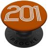 City & State Jersey City New Jersey 201 Codice area Patriota locale americano PopSockets PopGrip Adesivo