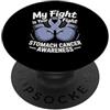 Stomach Cancer Warrior Gifts for Women a Consapevolezza del cancro allo stomaco Pervinca Novembre Cancro allo stomaco PopSockets PopGrip Adesivo