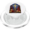 Holy Art Rosario con croce cattolica ornata rosario sacro mosaico opera d'arte PopSockets PopGrip per MagSafe