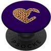 Women Love horses Buffalo Leopard Plaid Camicia da donna con stampa a quadri leopardata di bufalo PopSockets PopGrip Adesivo