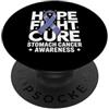 Stomach Cancer Warrior Gifts for Women a Consapevolezza del cancro allo stomaco Pervinca Novembre Cancro allo stomaco PopSockets PopGrip Adesivo