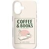 Coffee and Bookis Themed Apparels Women Custodia per iPhone 17 Caffè E Libri Retro Reader Cafe