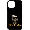 Medieval Renaissance Ren Faire Jousting Custodia per iPhone 12 mini Sir Render Surrender Divertente Cavaliere Medievale Meme