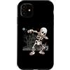 Funny Halloween Shirts Women Kids Men Sc Custodia per iPhone 11 Halloween Ragazzi Uomini Dabbing Scheletro Skull Rib Cage Dab Dance