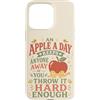 Teacher Sass Studio Custodia per iPhone 15 Pro Max Scherzo di lancio di mele Vintage Fruit Pun