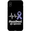 Stomach Cancer Warrior Gifts for Women a Custodia per iPhone XS Max Consapevolezza del cancro allo stomaco Pervinca Novembre Cancro allo stomaco