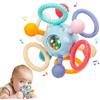 VORENUS Giochi Sonaglio Dentizione Del Neonato 0 3 6 9 12 Mesi, Colorati Palla Sensoriali Neonati Giochi Dentizione Neonato per Bambini Dai 3-18 Mesi+, BPA Free Montessori Regalo Bambino