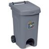 Stefanplast Bidone Urban Eco System Grigio Polvere 60 lt con pedale di Stefanplast