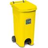 Stefanplast Bidone Urban Eco System Giallo 80 lt con pedale di Stefanplast