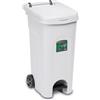 Stefanplast Bidone Urban Eco System Bianco 80 lt con pedale di Stefanplast