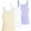 Calvin Klein Underwear Calvin Klein 3Pack Canotte Cotone, BIANCO/VERDE/LILLA