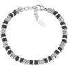 Amen Bracciale da uomo Bracciale in acciaio 316 di colore pvd nero, lunghezza pari a 18+3 cm. La referenza è: ACBR515