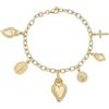 Amen Bracciale con Charms Pendenti Donna Argento 925 Gioiello Sacro Cuore Trendy cod. BRSCMG