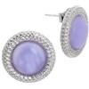 Boccadamo Orecchini con cabochon lavanda a lobo