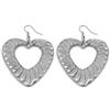 Vestopazzo orecchini cuore sacro forato in alluminio 100% riciclato. Fatto a mano, lavorazione artigianale.Nickel tested.Unisex