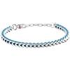 Sector No Limits Bracciale Uomo in Acciaio, Nylon, Collezione BANDY