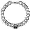 Guess Bracciale da Uomo Collezione Lion King. Bracciale in Acciaio con Simbolo Leone di 14 mm di Colore Acciaio e Nero. Misura: l. La referenza è jumb01309jwstbkl