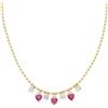 Amen Collana da donna di Amen. Gioiello in argento 925 con placcatura in oro e zirconi bianchi e rubino. La lunghezza è: 40 + 5 cm. La referenza è: CLPACUGRBZ3.