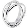 Boccadamo Anello fedina da uomo di Boccadamo della collezione tris. Modello in argento con superficie sabbiata centrale di spessore mm 3,90 e misura 24 trendy cod. FD015-24