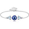 HUKKUN Bracciale in argento 925 flash/streghe/ancora braccialetto serpenti/shihtzu/barbagame/elefante gioielli regali donna, 9 inches, Argento sterling, Nessuna pietra preziosa
