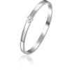 Brosway Bracciale Donna, Bracciale Rigido in Acciaio e Cristalli | Collezione With You - BWY13