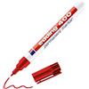 Edding 400 Marcatore Permanente, Rosso, 1 Penna, Punta Tonda Fine 1 Mm, Impermeabile, Asciugatura Rapida Senza Sbavature, per Cartone, Plastica, Legno, Metallo, Vetro e Tessuto
