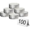 MAURY'S IL NUMERO UNO DEL RISPARMIO Maury's Candeline Tea Light Bianche Senza Profumo Base In Metallo (100 candele)