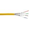 InLine Cavo patch InLine®, S/FTP (PiMf), Cat.6A, 500MHz, senza alogeni, rame, giallo, 100m