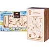 Eureka Brain Puzzle Scatola di legno per la fuga - Gioco di puzzle con scatola segreta dei Caraibi