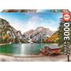 EDUCA Puzzle Pragser Wildsee in autunno, Italia 3000 pezzi