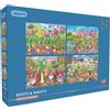 Gibsons Puzzle Fiori e Piante - Puzzle di cartone da 4 x 500 pezzi