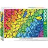 Empireposter puzzle da 1000 pezzi - Puzzle - Arcobaleno luminoso di farfalle + cornice in alluminio per puzzle da 1000 pezzi