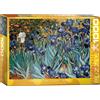 Empireposter puzzle da 1000 pezzi - Puzzle - Vincent van Gogh - Iris + cornice in alluminio per puzzle da 1000 pezzi