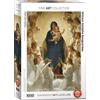 Empireposter puzzle da 1000 pezzi - Puzzle - Vergine Maria con angeli di Bouguereau + Cornice in alluminio per puzzle da 1000 pezzi