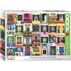 Empireposter puzzle da 1000 pezzi - Puzzle - Vedute di finestre mediterranee + cornice in alluminio per 1000 pezzi
