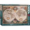 Empireposter puzzle da 1000 pezzi - Puzzle - Mappa del mondo antico Orbis Geographica + cornice in alluminio per 1000 pezzi