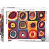 Empireposter puzzle da 1000 pezzi - Puzzle - Wassily Kandinsky - Quadrati di studio del colore + set di 3 accessori per puzzle