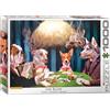 Empireposter puzzle da 1000 pezzi - Puzzle - The Bluff - Dogs di Lucia Heffernan + Cornice in alluminio per puzzle da 1000 pezzi
